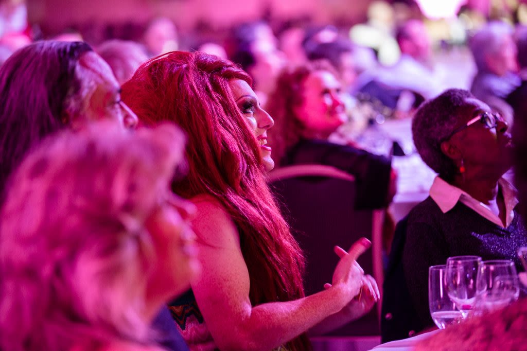 A guest at the Coming Back Out Ball